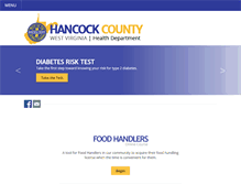 Tablet Screenshot of hancockcountyhealthdepartment.com